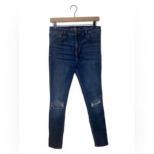 Hollister Blue Distressed High-Rise Skinny Jeans